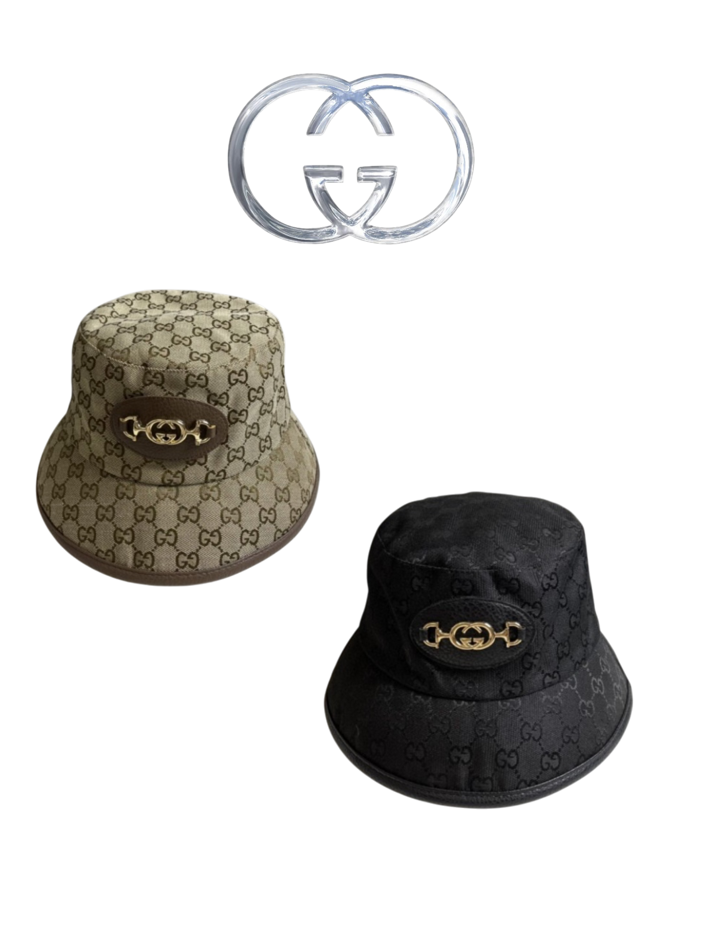 GUCCI HORSEBIT GG CANVAS BUCKET HAT – BEIGE / EBONY / BLACK – 1:1 HIGH END