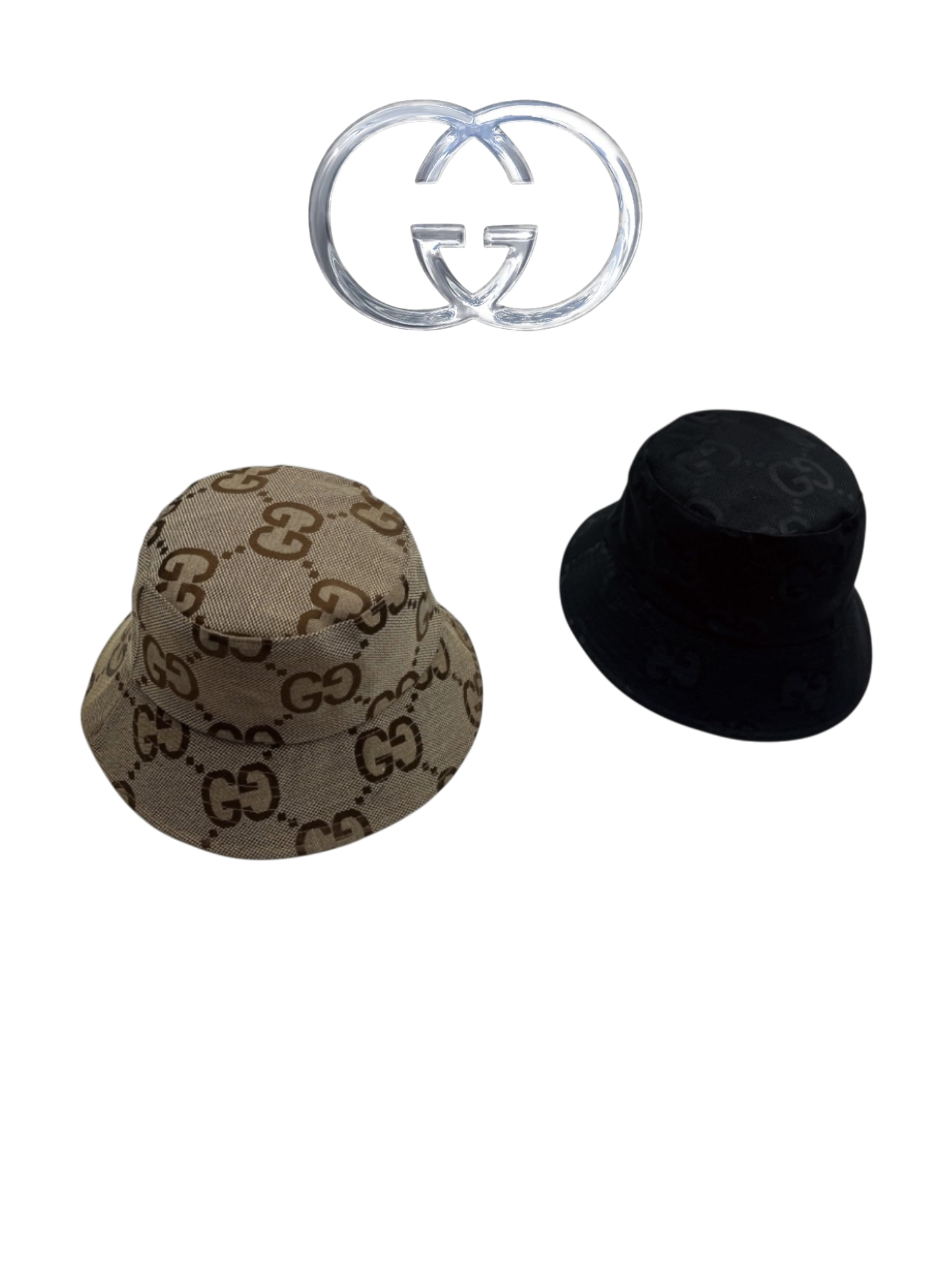 GUCCI JUMBO GG CANVAS BUCKET HAT – CAMEL / EBONY & BLACK – 1:1 HIGH END