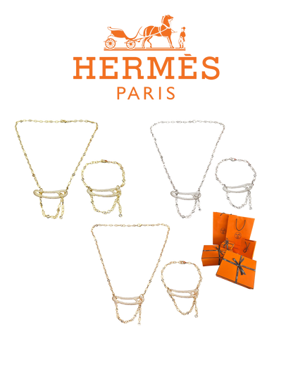 HERMÈS CHAINE D'ANCRE PUNK BRACELET/NECKLACE – Full Set  - 1:1 HIGH END