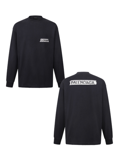 BALENCIAGA 26SS MASKING TAPE LONG SLEEVE T-SHIRT – 1:1 HIGH END