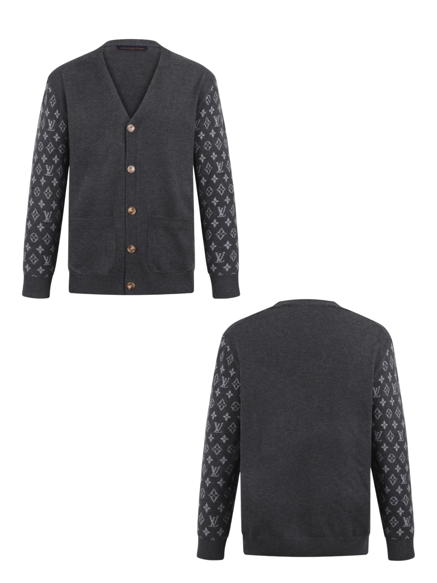 LOUIS VUITTON 26FW MONOGRAM CASHMERE BLEND KNIT CARDIGAN – HIGH END