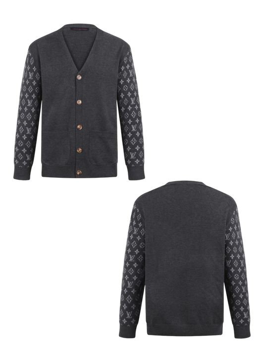LOUIS VUITTON 26FW MONOGRAM CASHMERE BLEND KNIT CARDIGAN – HIGH END