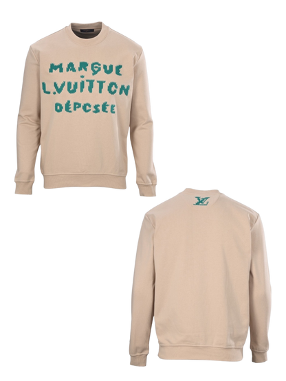 LOUIS VUITTON LV 26FW EMBROIDERED LOGO CREWNECK SWEATSHIRT– HIGH END