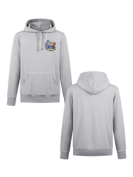 DIOR 26FW EMBROIDERED CREST COTTON HOODED SWEATSHIRT – HIGH END