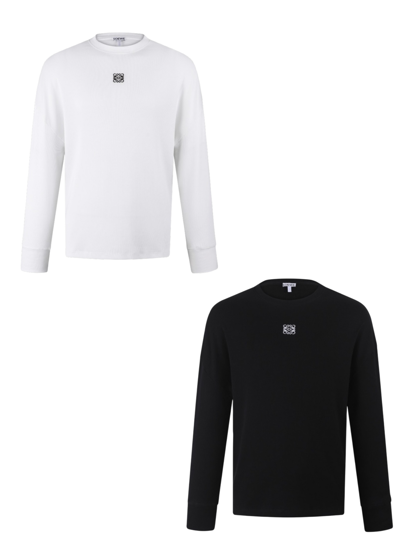 LOEWE EMBROIDERED ANAGRAM LONG SLEEVE T-SHIRT – 1:1 HIGH END