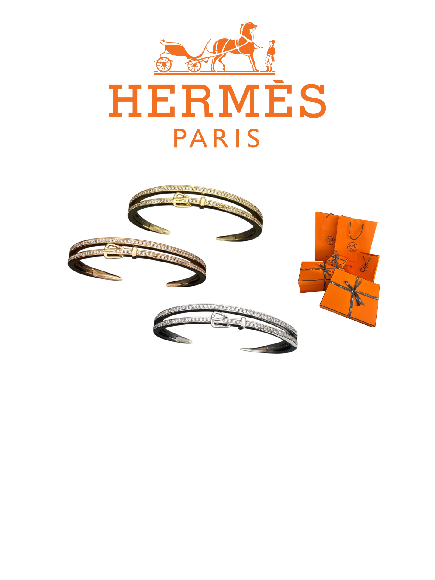 HERMÈS KELLY BRACELET – Full Set  - 1:1 HIGH END