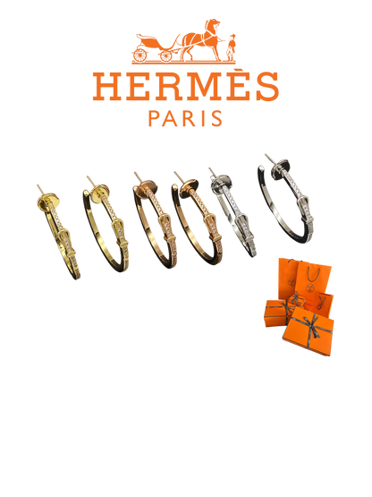 HERMÈS KELLY HOOP EARINGS – Full Set - 1:1 HIGH END