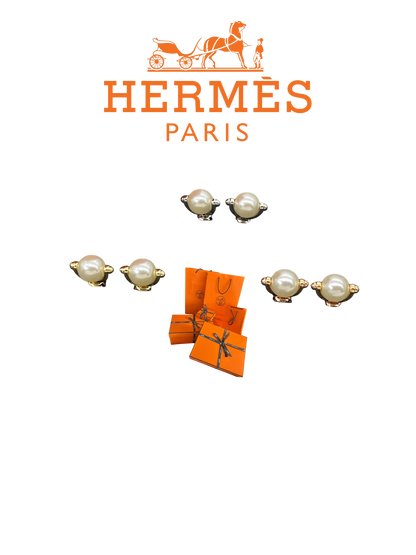 HERMÈS FARANDOLE PEARL EARINGS – Full Set - 1:1 HIGH END