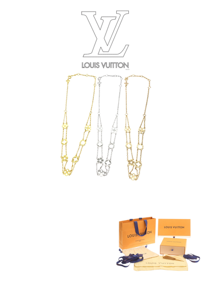 LOUIS VUITTON MONOGRAM FLOWER NECKLACE – Full Set - 1:1 HIGH END