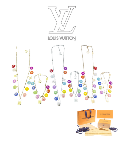 LOUIS VUITTON CONFETTI NECKLACE / BRACELET – Full Set - 1:1 HIGH END