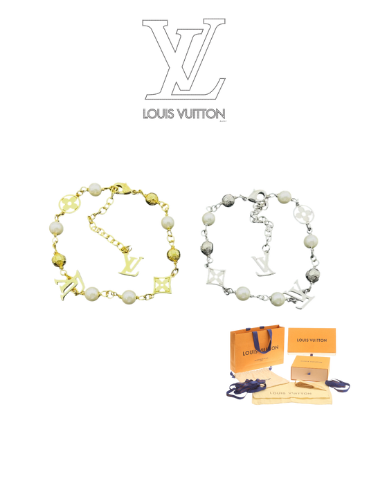 LOUIS VUITTON PEARL MONOGRAM BRACELET – Full Set - 1:1 HIGH END