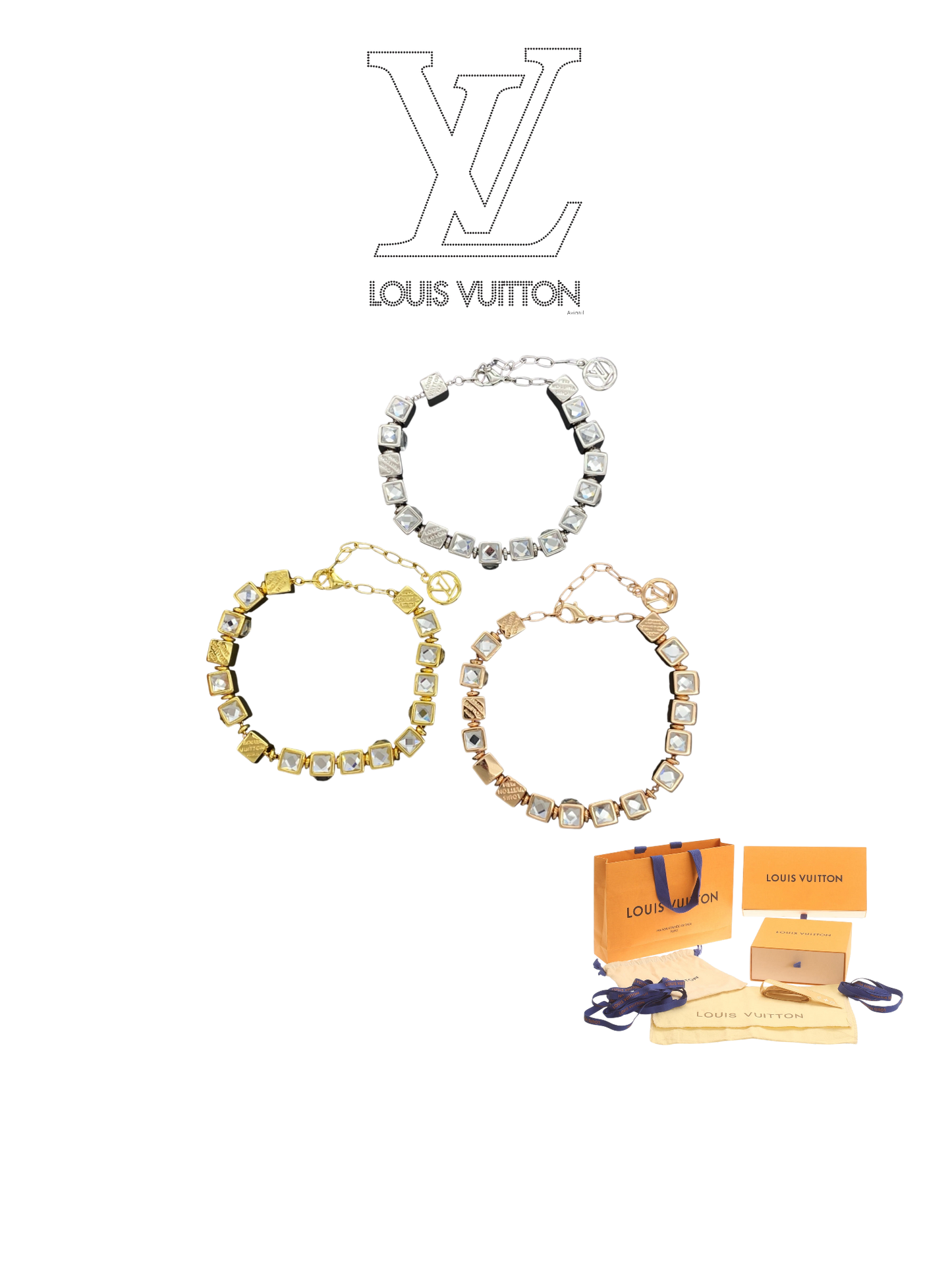 LOUIS VUITTON LV CUBE BRACELET – Full Set - 1:1 HIGH END