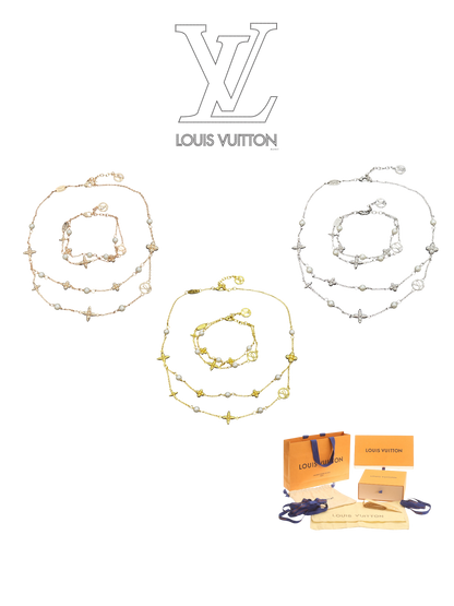 LOUIS VUITTON IDYLLE BLOSSOM NECKLACE / BRACELET – Full Set - 1:1 HIGH END
