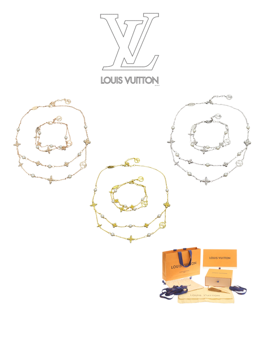 LOUIS VUITTON IDYLLE BLOSSOM NECKLACE / BRACELET – Full Set - 1:1 HIGH END