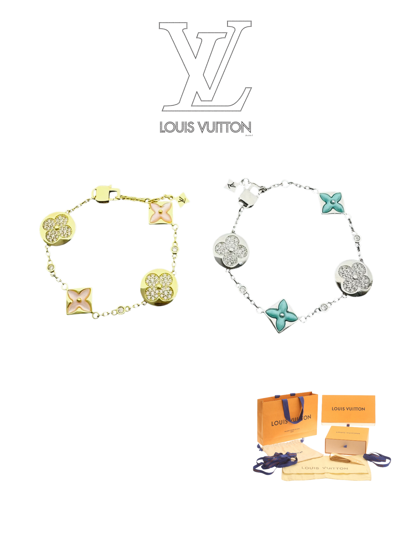 LOUIS VUITTON STAR AND SUN BLOSSOM BRACELET – Full Set - 1:1 HIGH END