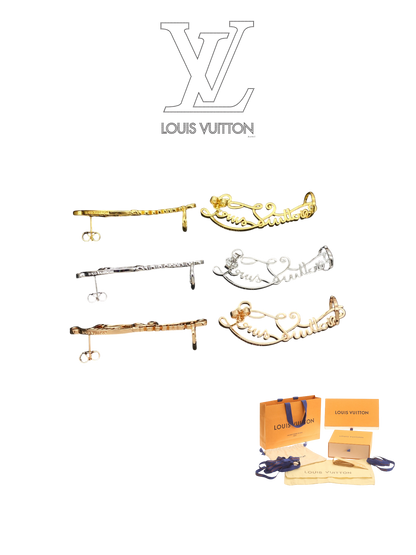 LOUIS VUITTON LV SCRIPT HOOPS – FULL SET - 1:1 HIGH END