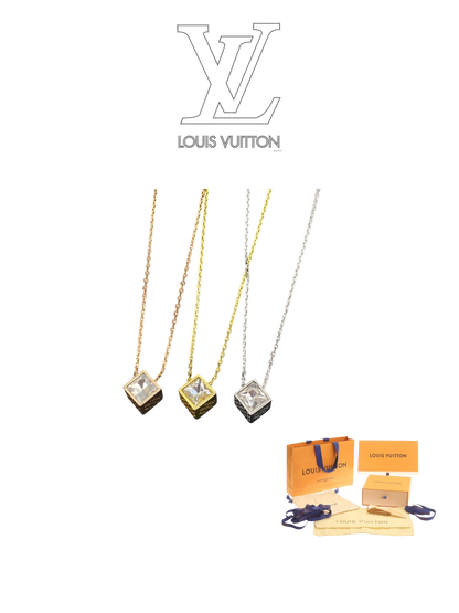 LOUIS VUITTON LV CUBE NECKLACE – FULL SET - 1:1 HIGH END