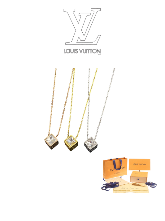 LOUIS VUITTON LV CUBE NECKLACE – FULL SET - 1:1 HIGH END