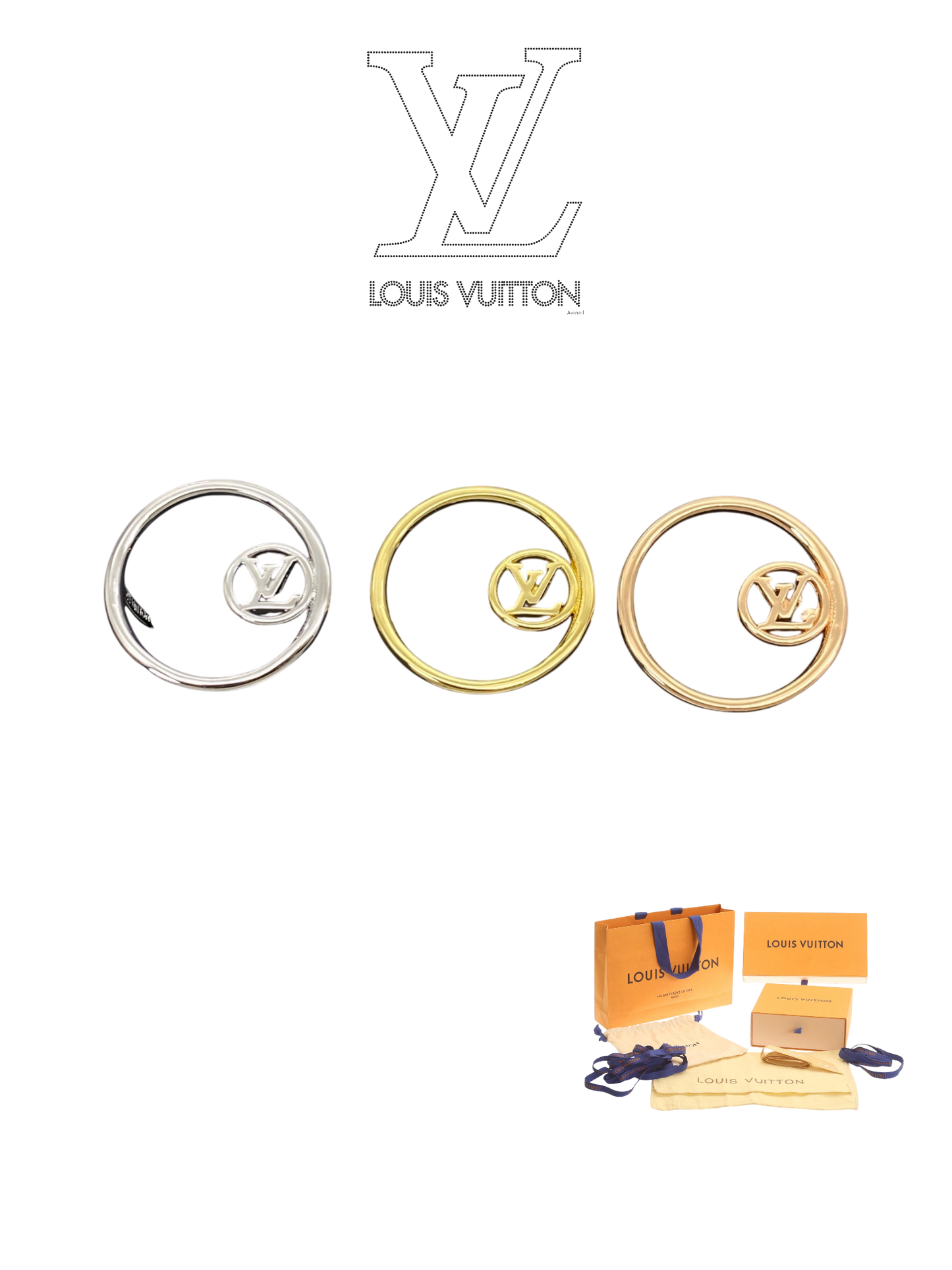 LOUIS VUITTON LV CIRCLE RING – FULL SET - 1:1 HIGH END