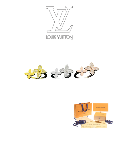 LOUIS VUITTON IDYLLE BLOSSOM RING – Full Set - 1:1 HIGH END