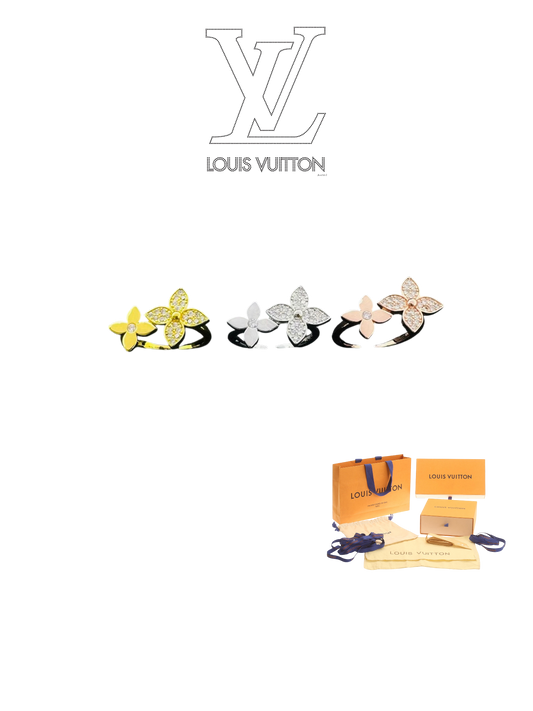 LOUIS VUITTON IDYLLE BLOSSOM RING – Full Set - 1:1 HIGH END