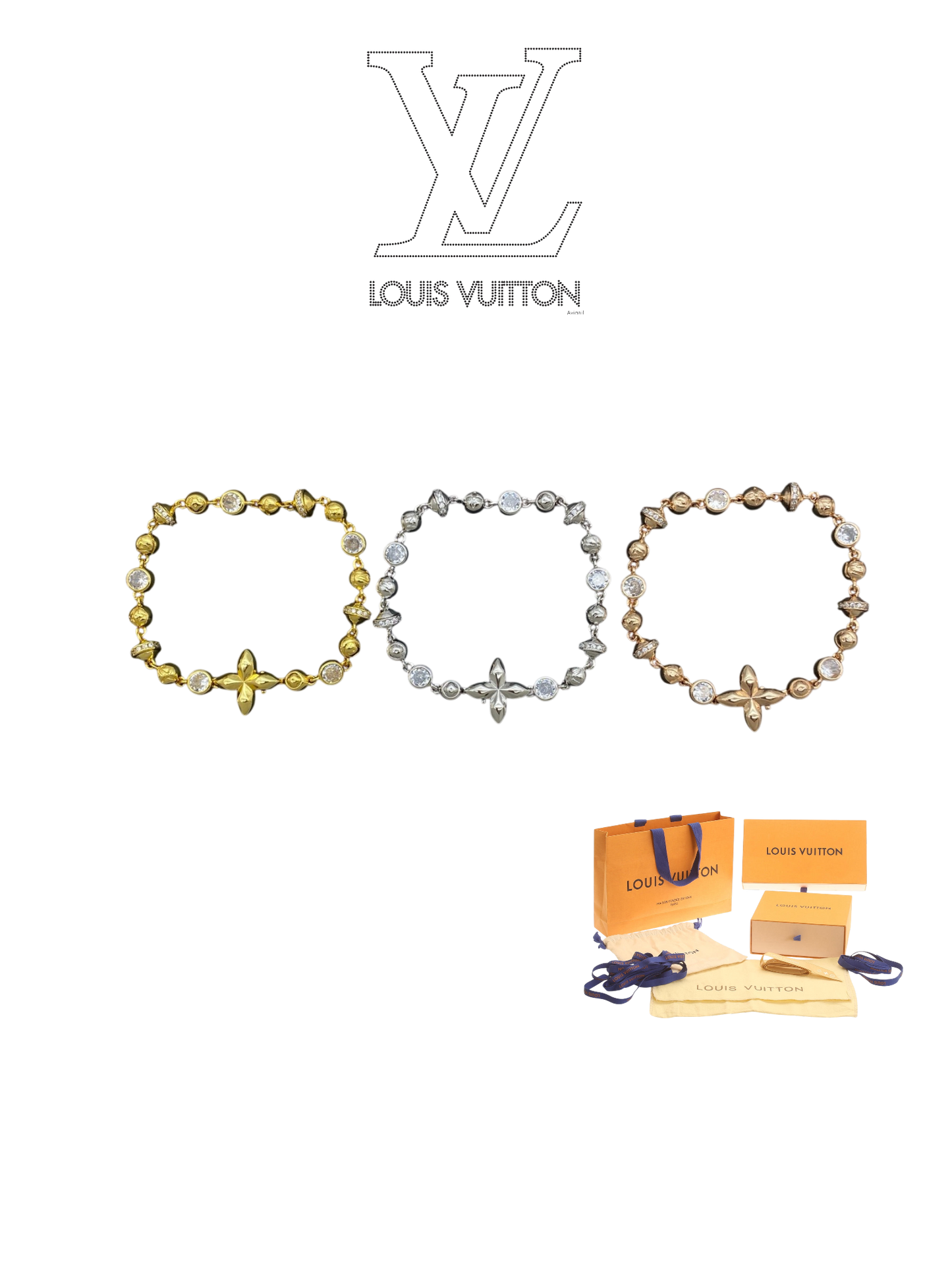 LOUIS VUITTON IDYLLE BLOSSOM BRACELET – Full Set - 1:1 HIGH END
