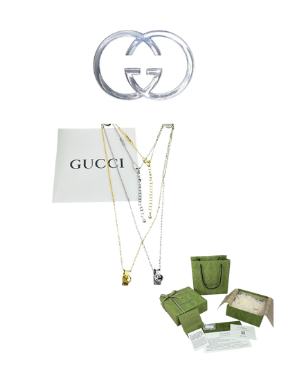 GUCCI INTERLOCKING G NECKLACE – Full Set - 1:1 HIGH END