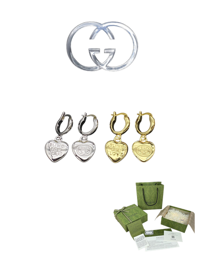 GUCCI BLIND FOR LOVE EARRINGS – Full Set - 1:1 HIGH END