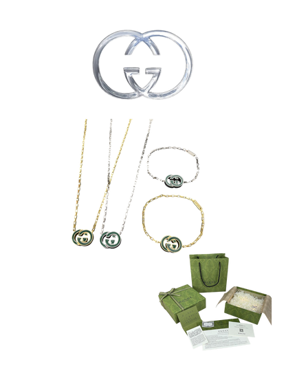 GUCCI INTERLOCKING G BRACELET / NECKLACE – Full Set - 1:1 HIGH END