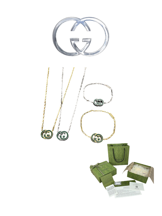GUCCI INTERLOCKING G BRACELET / NECKLACE – Full Set - 1:1 HIGH END