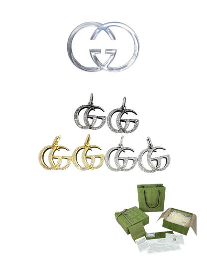 GUCCI GG MARMONT CRYSTAL EARRINGS – Full Set - 1:1 HIGH END