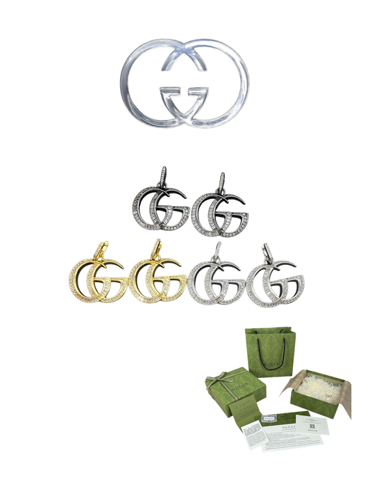 GUCCI GG MARMONT CRYSTAL EARRINGS – Full Set - 1:1 HIGH END