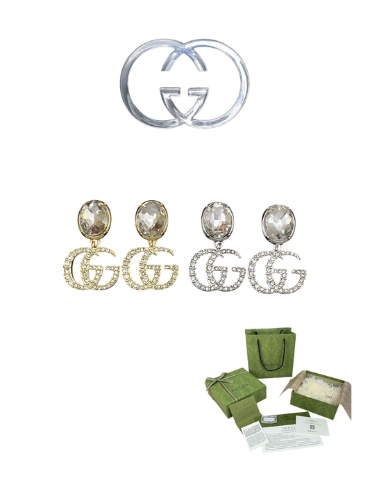 GUCCI CRYSTAL DOUBLE G EARRINGE – FULL SET - 1:1 HIGH END