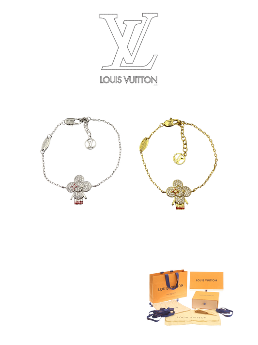 LOUIS VUITTON VIVIENNE CRYSTAL BRACELET – FULL SET – 1:1 HIGH END