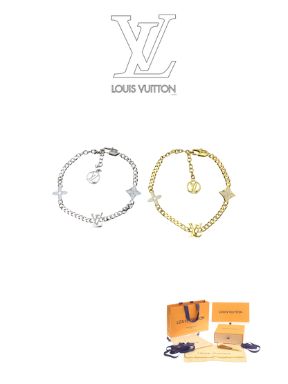 LOUIS VUITTON MONOGRAM FLOWER CHAIN BRACELET – FULL SET – 1:1 HIGH END