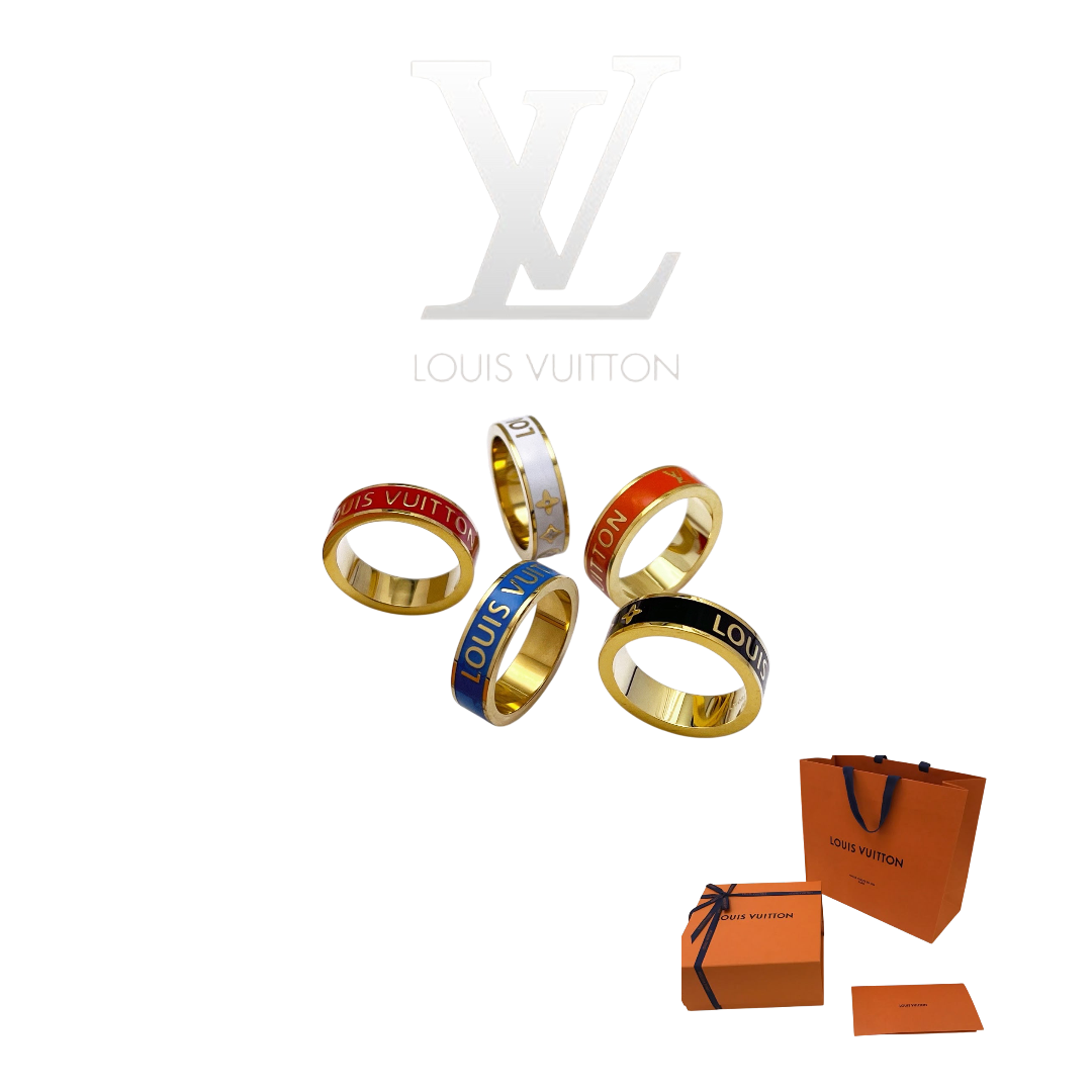 LOUIS VUITTON ENAMEL RING – Full Set  - 1:1 HIGH END