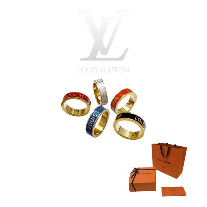 LOUIS VUITTON ENAMEL RING – Full Set  - 1:1 HIGH END