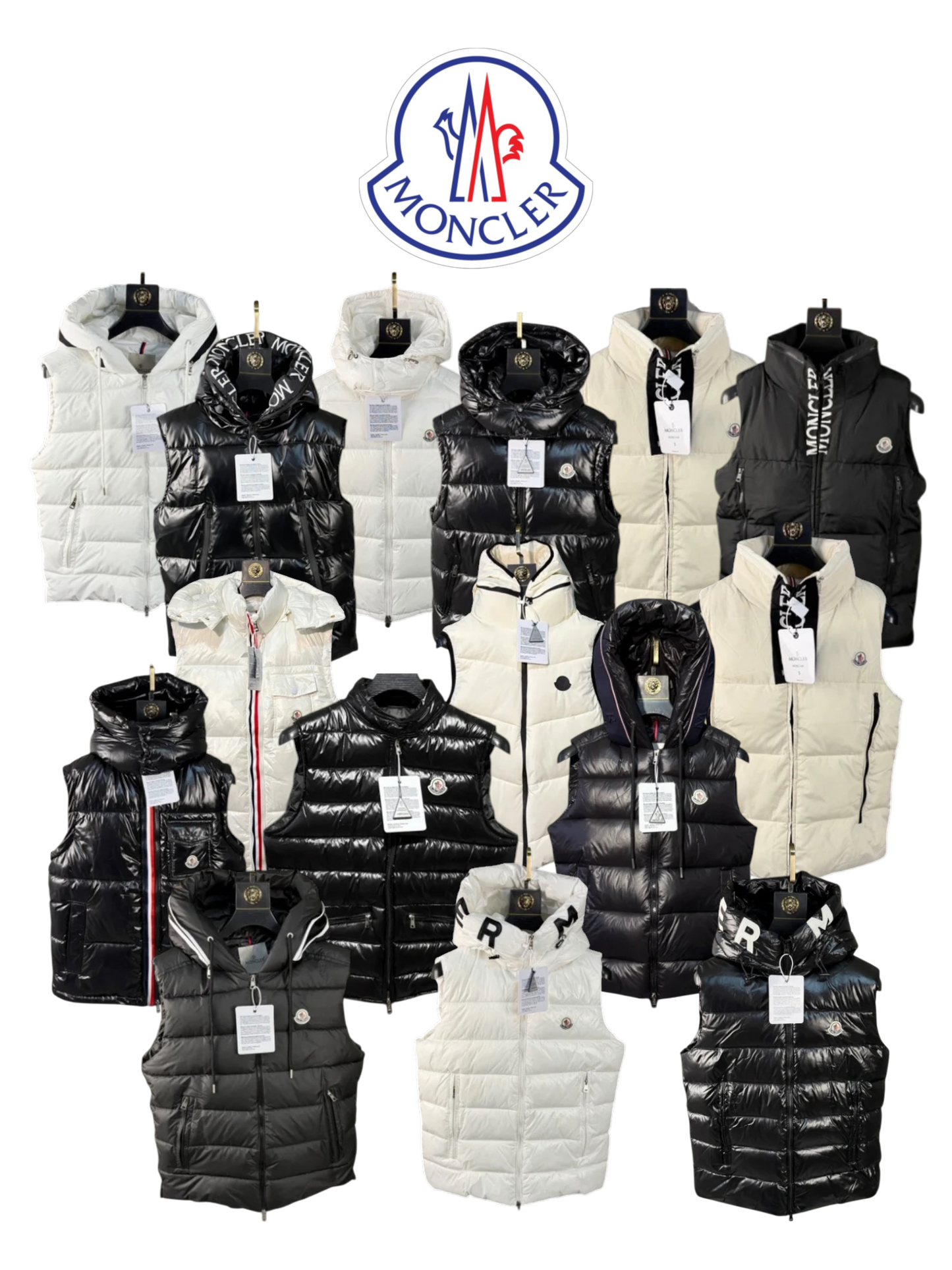 MONCLER DOWN VEST RETRO COLLECTION – 1:1 HIGH END