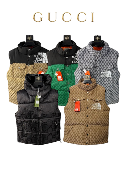 GUCCI X THE NORTH FACE STYLE PUFFER VEST – MULTIPLE DESIGNS – 1:1 HIGH END