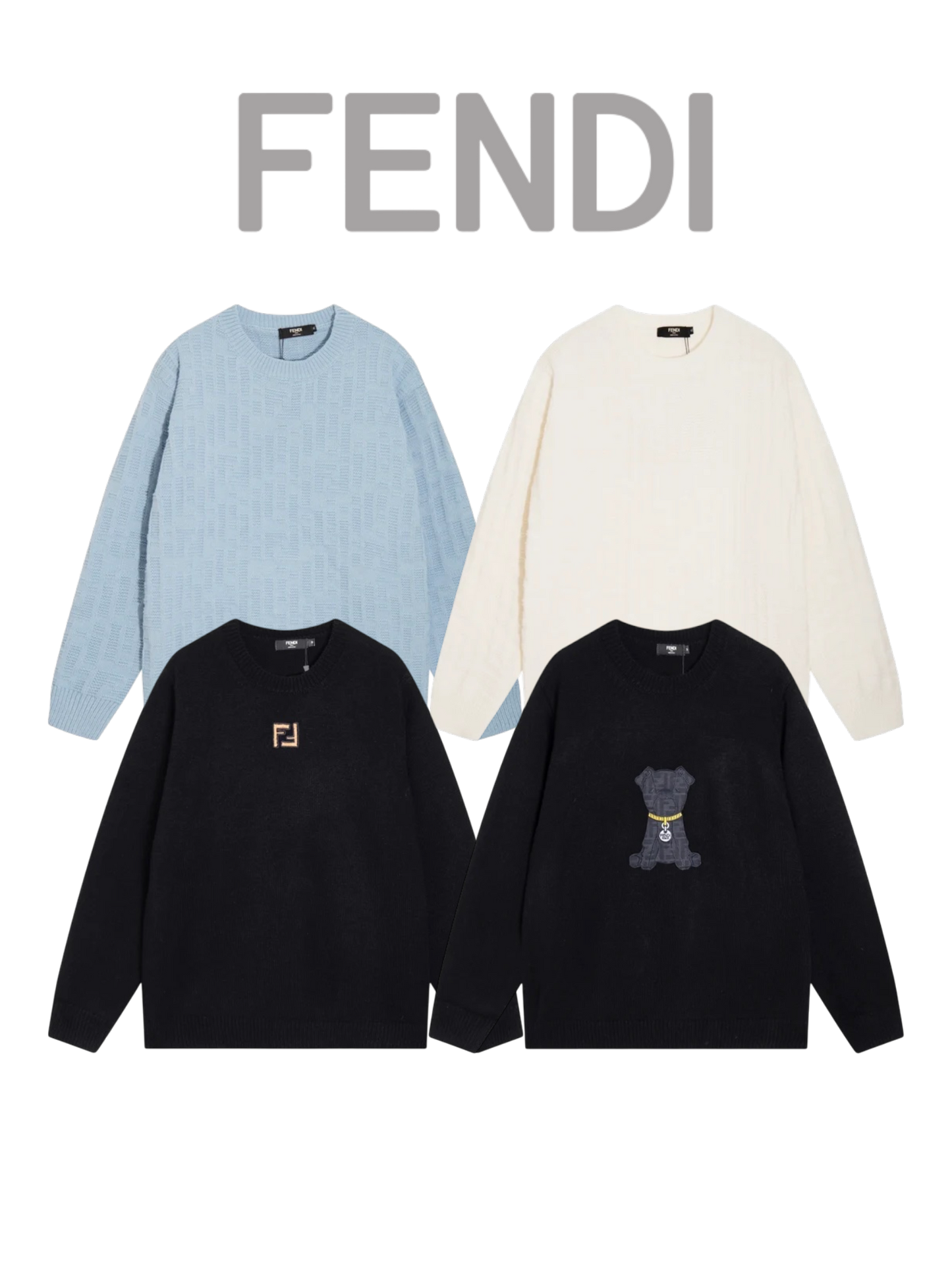 FENDI FF LOGO KNIT SWEATER– 1:1 HIGH END