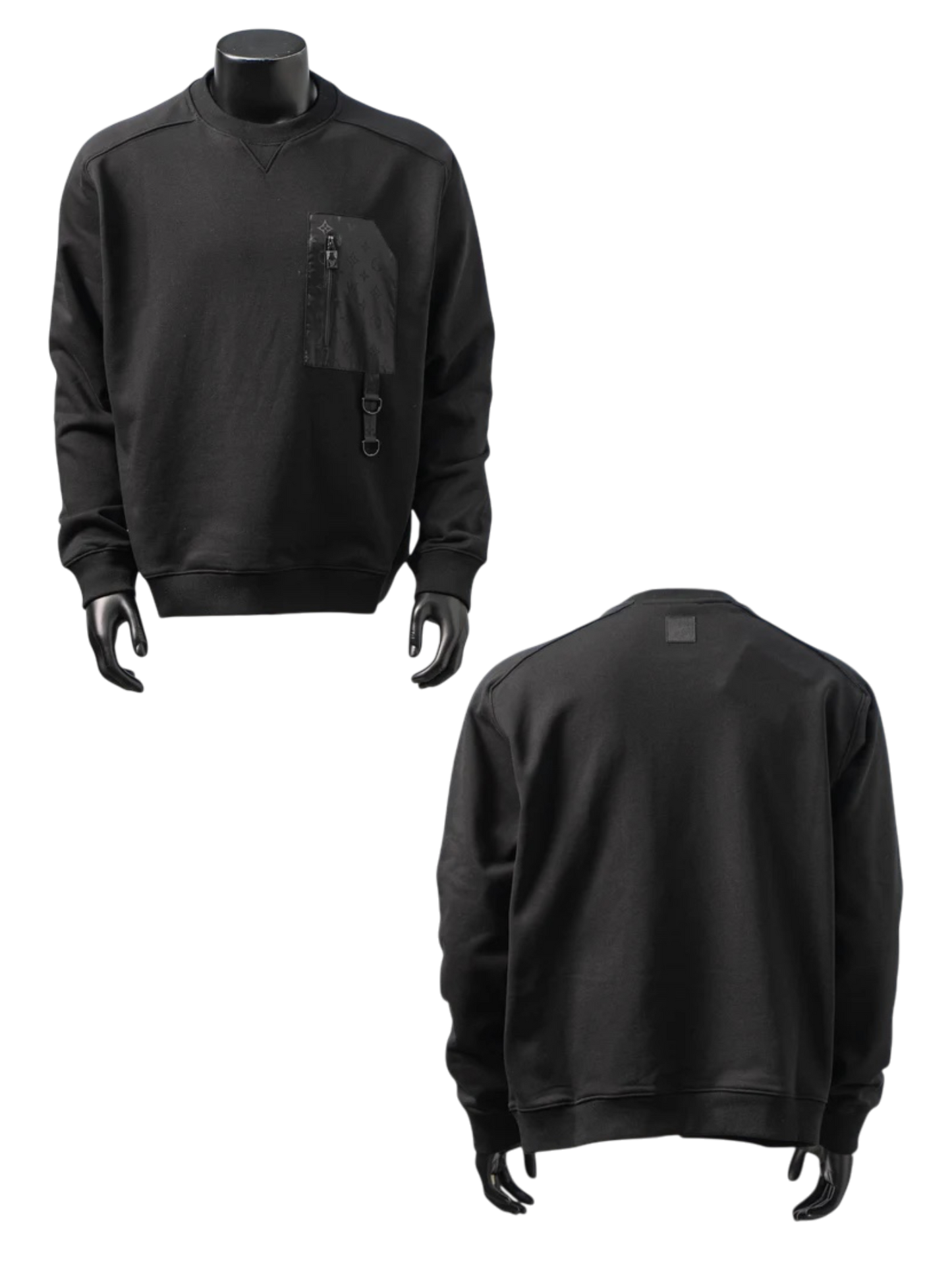 LOUIS VUITTON MONOGRAM ZIP POCKET CREWNECK SWEATSHIRT – 1:1 HIGH END