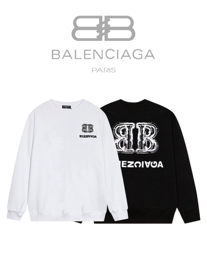 BALENCIAGA BACK FLIP LOGO CREWNECK SWEATSHIRT – INDIVIDUAL PIECE – 1:1 HIGH END
