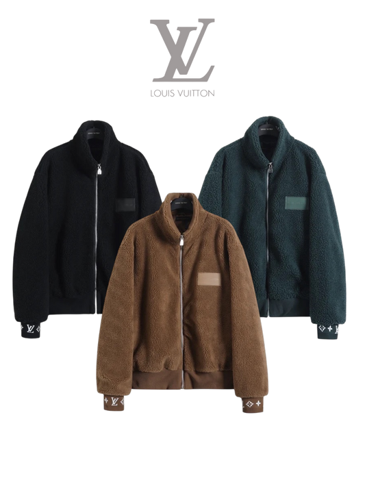 LOUIS VUITTON 25FW MONOGRAM CUFFS FLEECE JACKET – INDIVIDUAL PIECE – 1:1 HIGH END