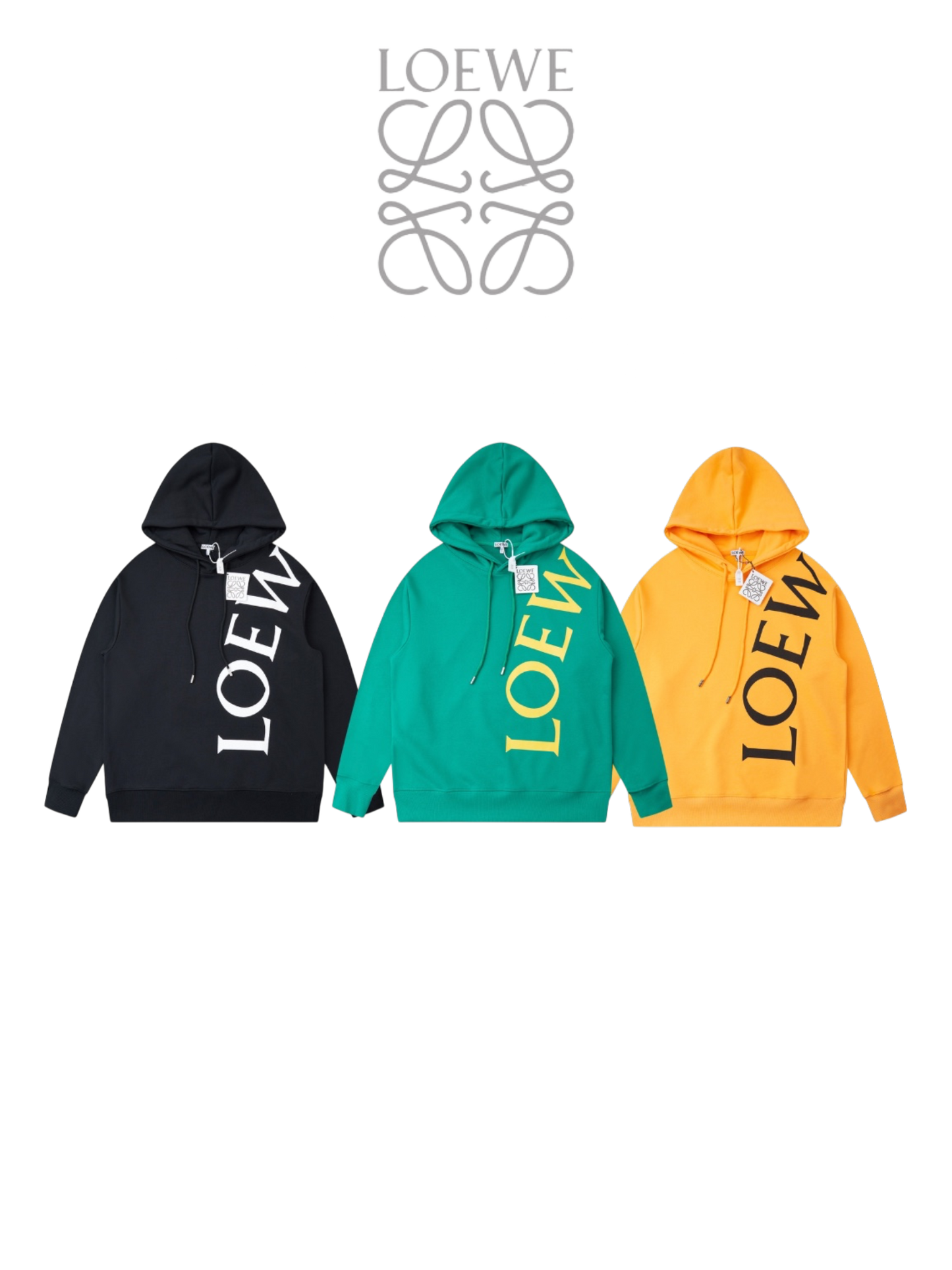 LOEWE VERTICAL LOGO OVERSIZED HOODIE – INDIVIDUAL PIECE – 1:1 HIGH END