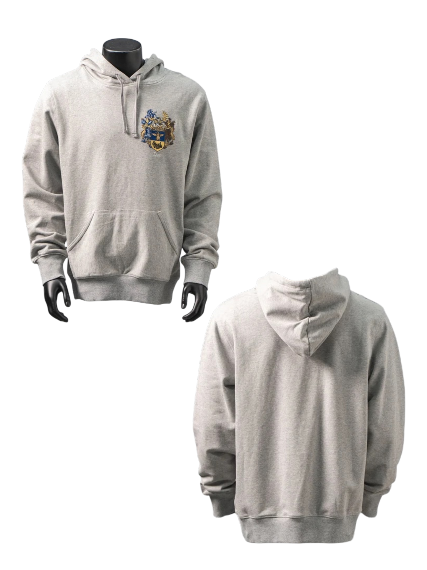 DIOR EMBROIDERED CREST HOODIE – 1:1 HIGH END