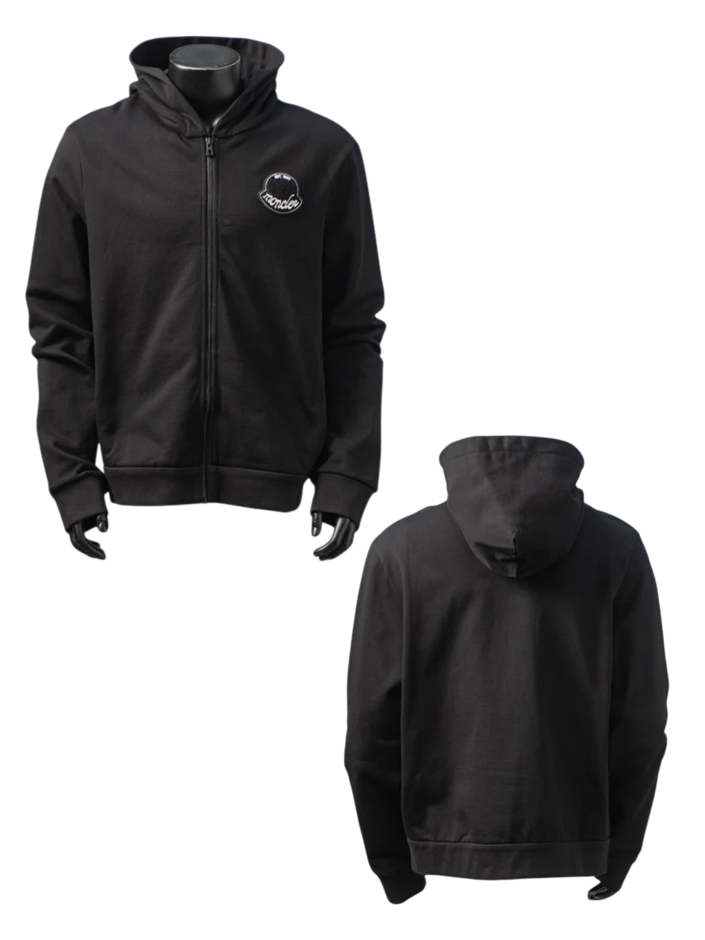 MONCLER EMBROIDERED PATCH ZIP-UP HOODIE– 1:1 HIGH END