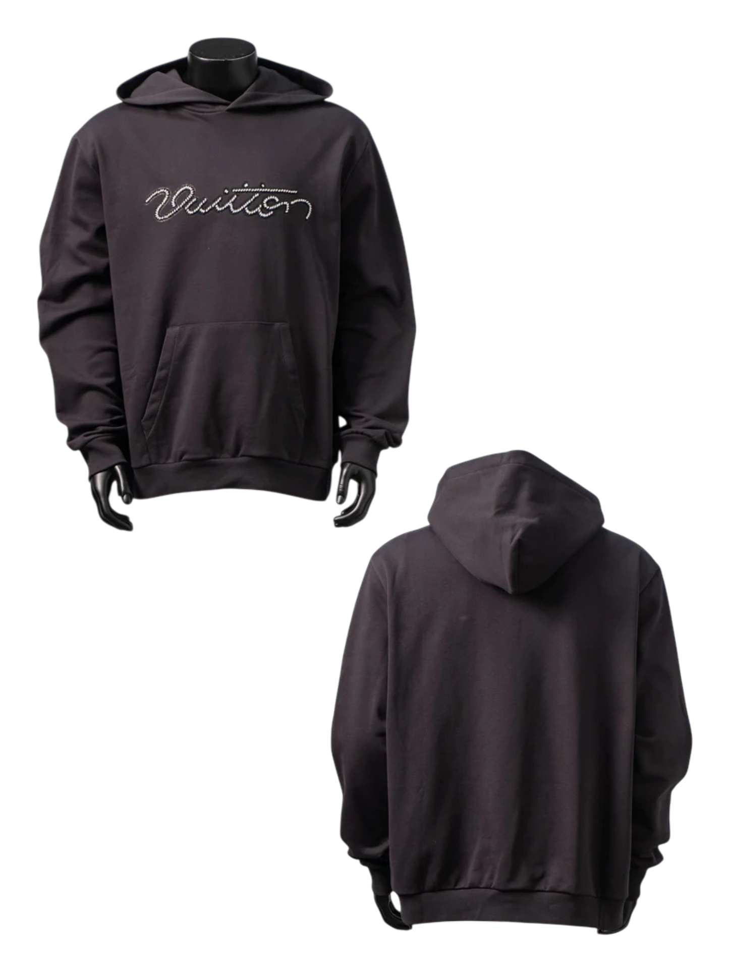 LOUIS VUITTON PEARL EMBROIDERED HOODIE – 1:1 HIGH END