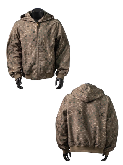 LOUIS VUITTON MONOGRAM BEADED DENIM HOODED JACKET– 1:1 HIGH END