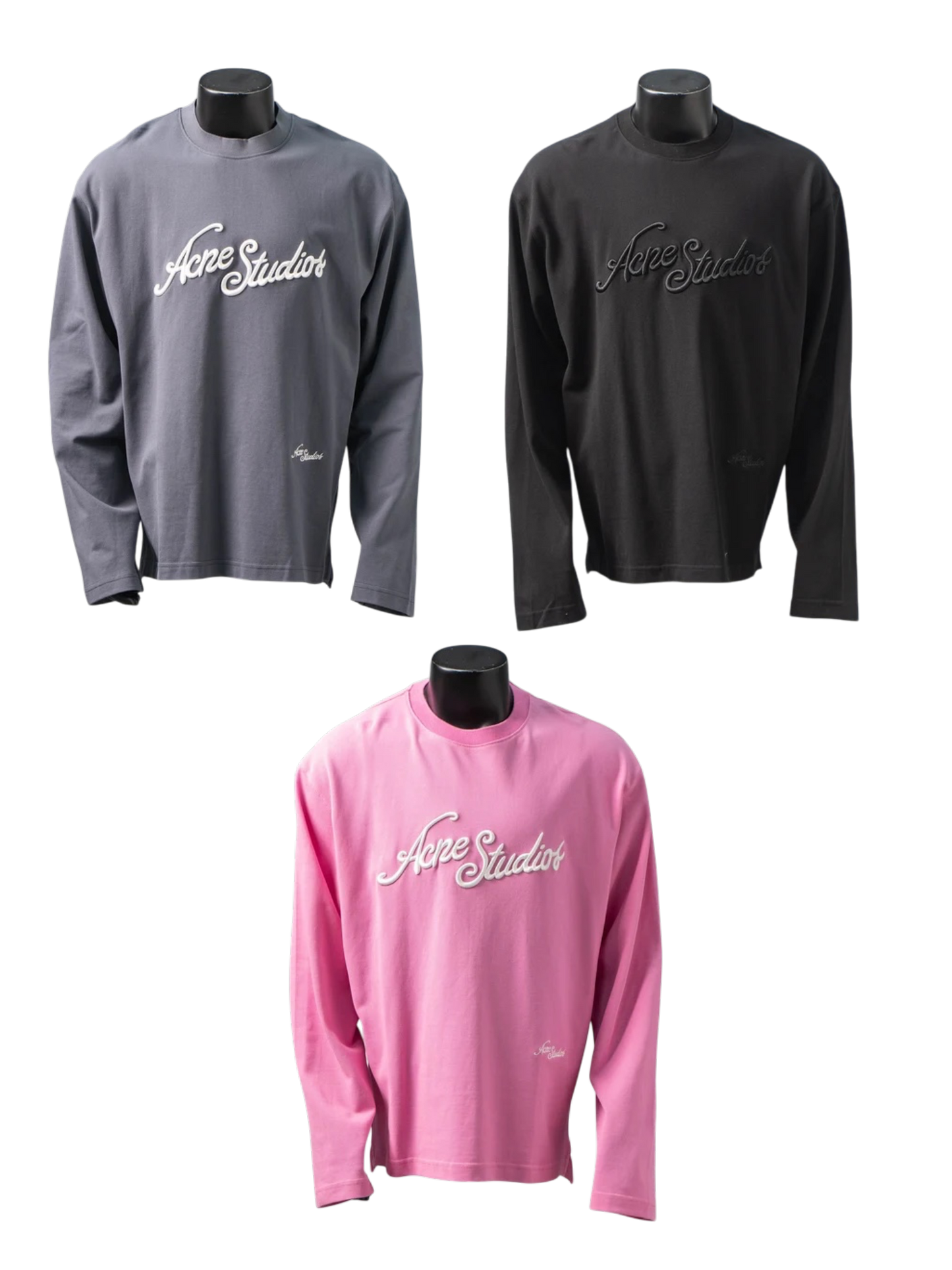 ACNE STUDIOS EMBROIDERED LOGO LONG SLEEVE T-SHIRT – 1:1 HIGH END