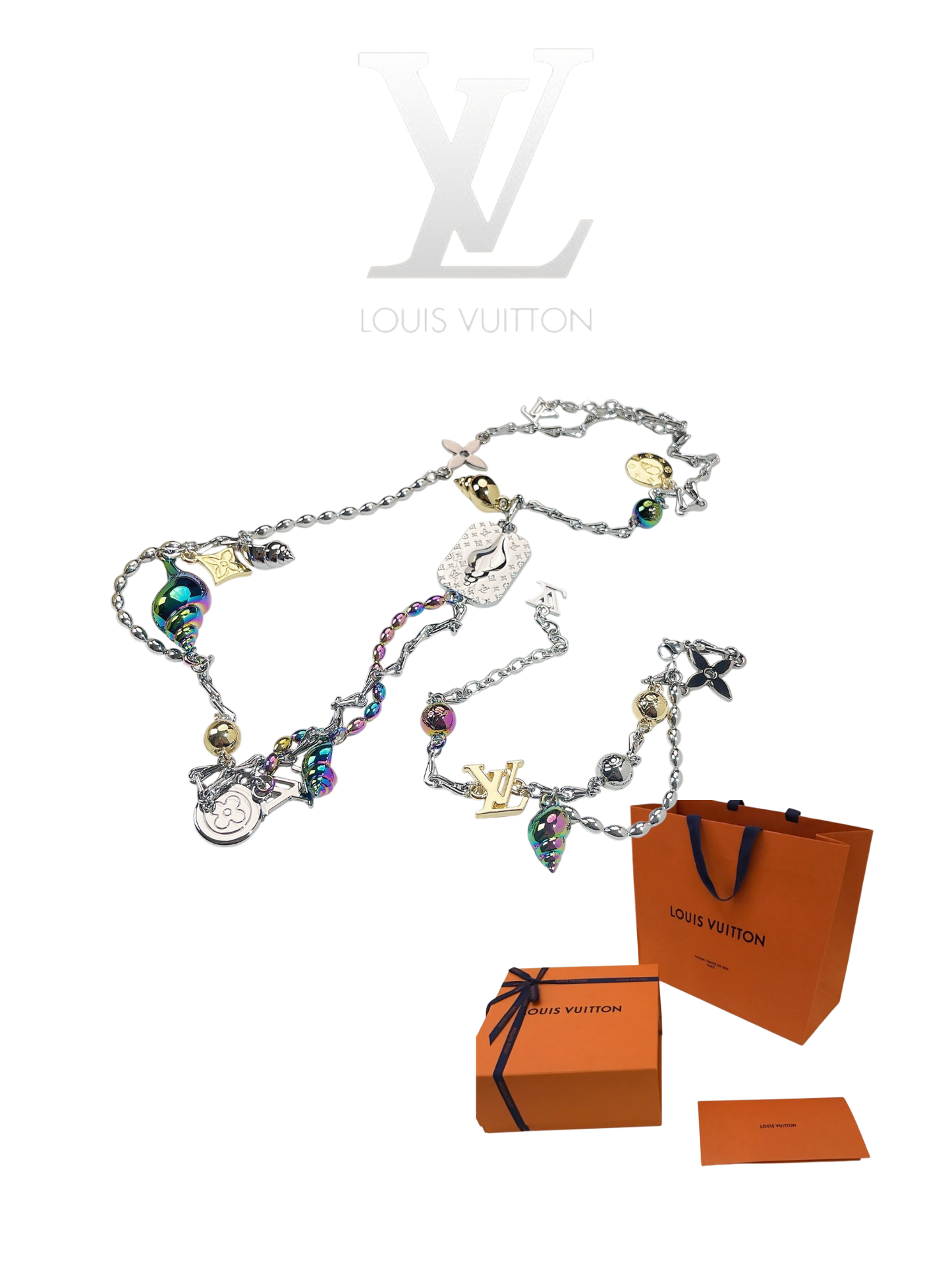 LOUIS VUITTON LV SHELL BRACELET/NECKLACE  – Full Set  - 1:1 HIGH END